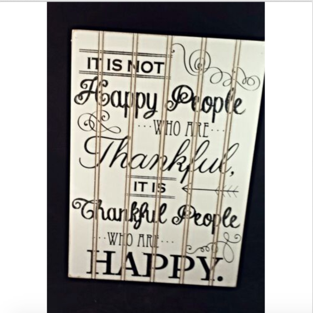 Thanksgiving Wall Hanging Plaque wood *
